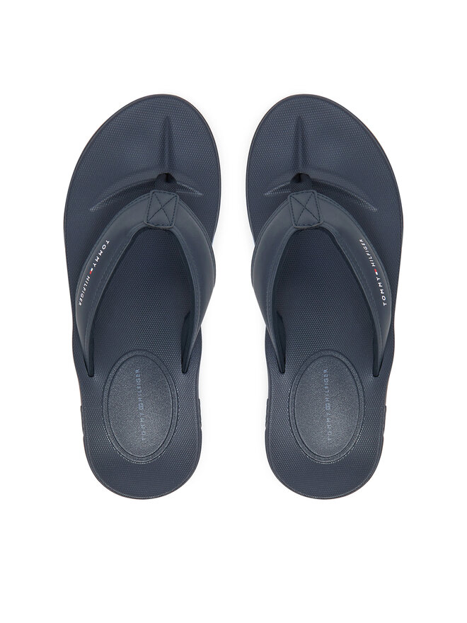 Tommy Hilfiger Šlepetės per pirštą Tommy Hilfiger Molded Comfort Th Beach Sandal FM0FM05508 Tamsiai mėlyna