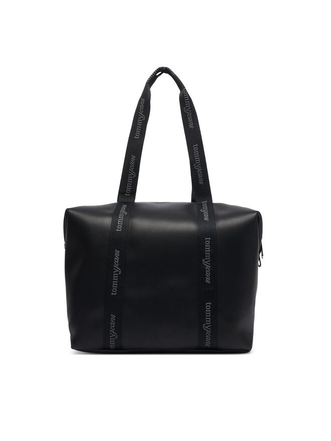 Tommy Jeans Handtasche Tommy Jeans Tjw Daily Elevated Tote AW0AW19046 Schwarz