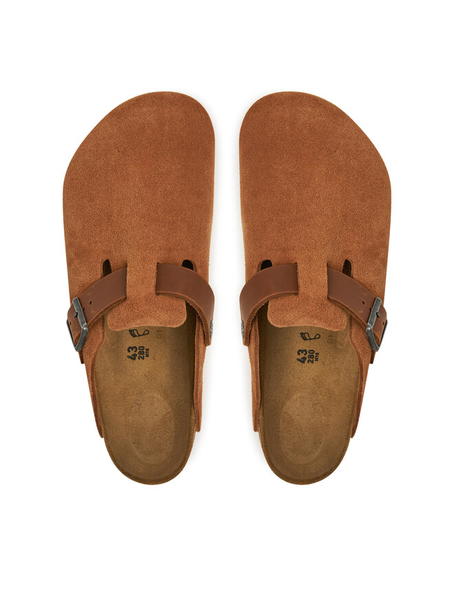 Birkenstock Ciabatte Birkenstock Boston zamsz 1029185 Marrone