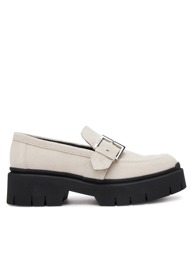 HUGO Loafersy HUGO 50541731 Écru