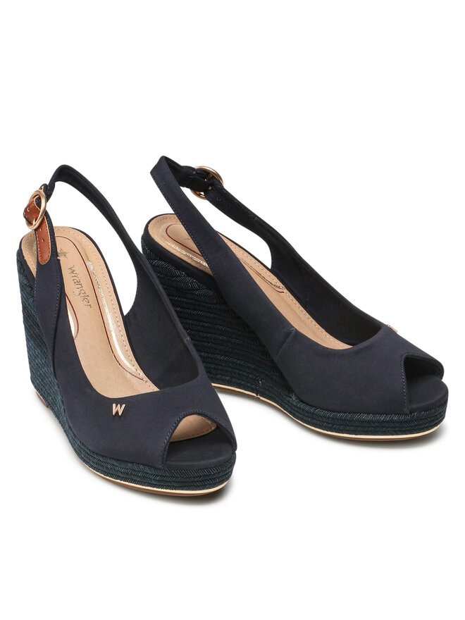 Wrangler Espadrilky Wrangler Reval WL21680A Tmavomodrá