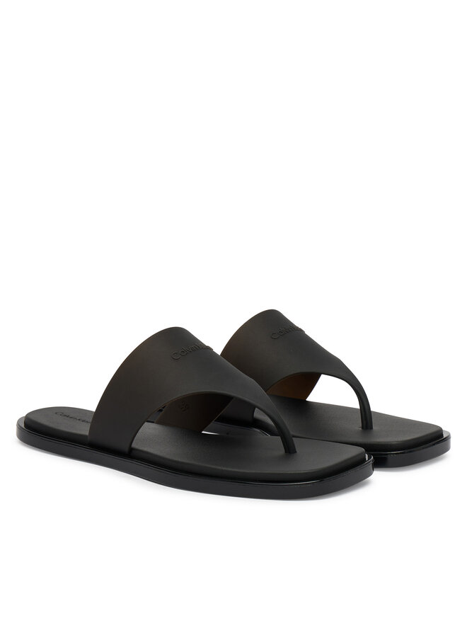 Calvin Klein Zehentrenner Calvin Klein Jelly Sandal Thong Mat Tran Tpu HW0HW02964 Schwarz