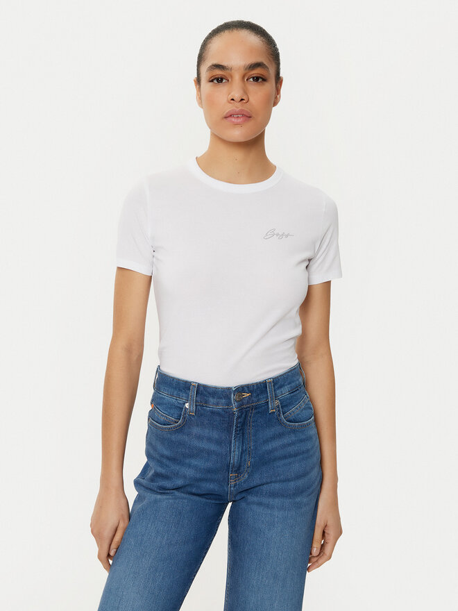 BOSS BOSS T-Shirt C_Elogo 50535322 Weiß Regular Fit
