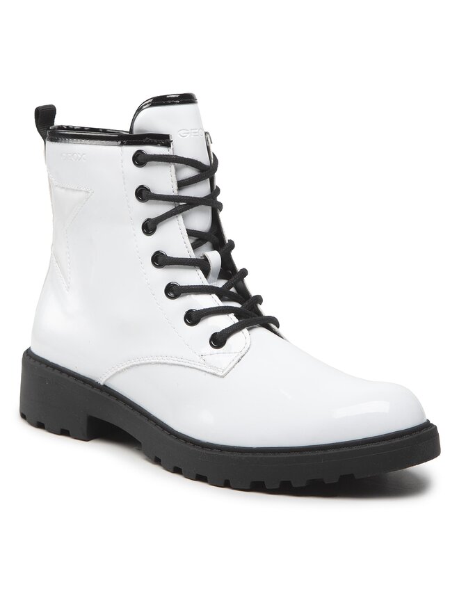 Geox Schnürstiefeletten Geox J Casey G. G J9420G 000HH C0404 D Weiß