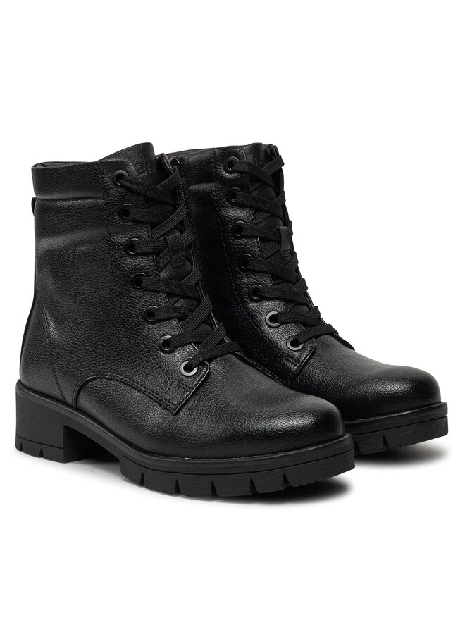 Jana Schnürstiefeletten Jana 8-25263-43 Schwarz