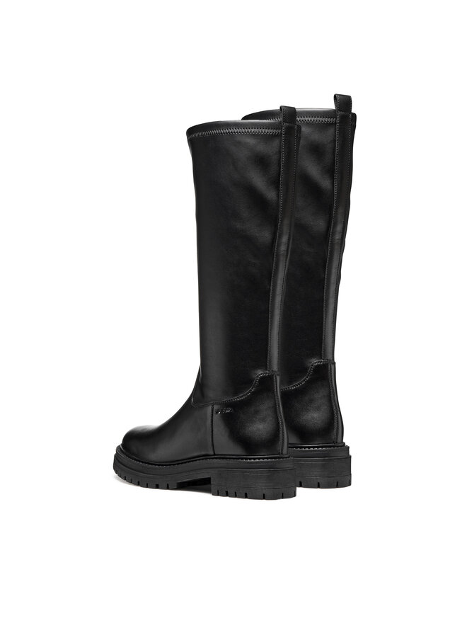 Geox Botas altas Geox D Iridea D56HRF 0KB43 C9999 Negro