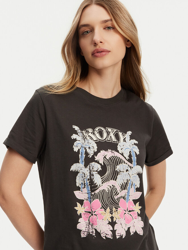 Roxy Roxy Футболка ERJZT05911 Сірий Regular Fit