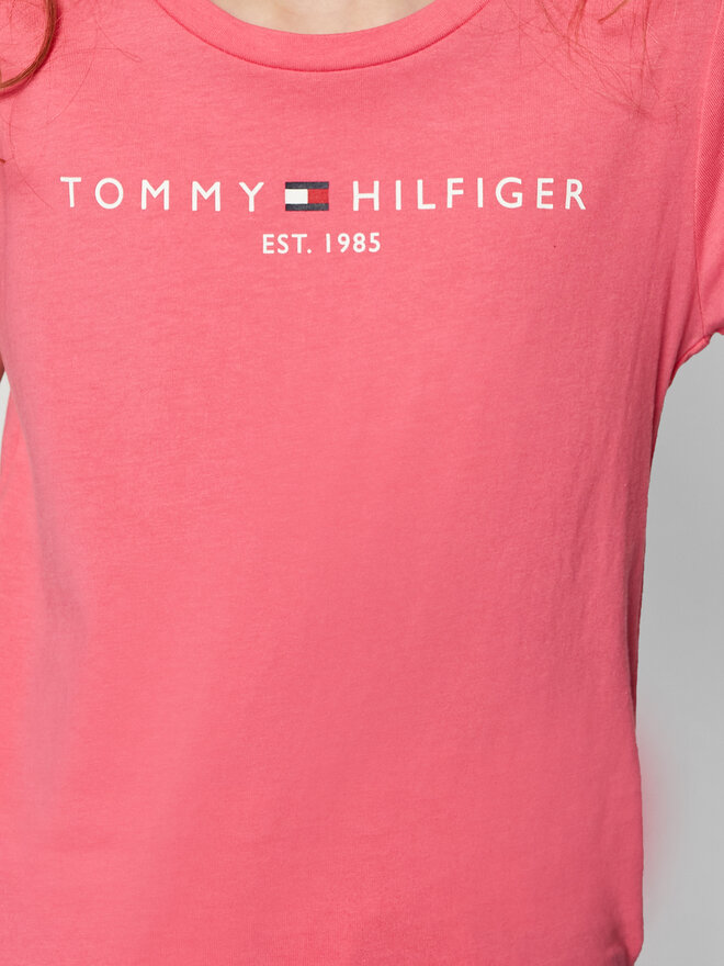 Tommy Hilfiger Tommy Hilfiger Marškinėliai Essential Tee KG0KG05242 D Rožinė Regular Fit