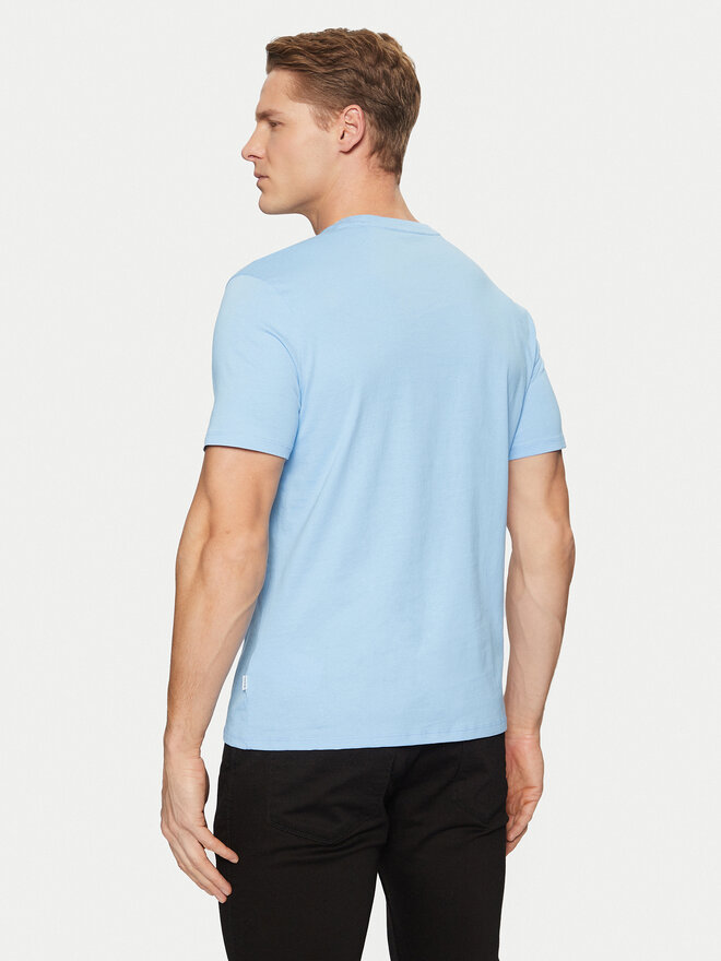 Guess Jeans Guess Jeans Marškinėliai M4YI52 K8HM0 Mėlyna Slim Fit
