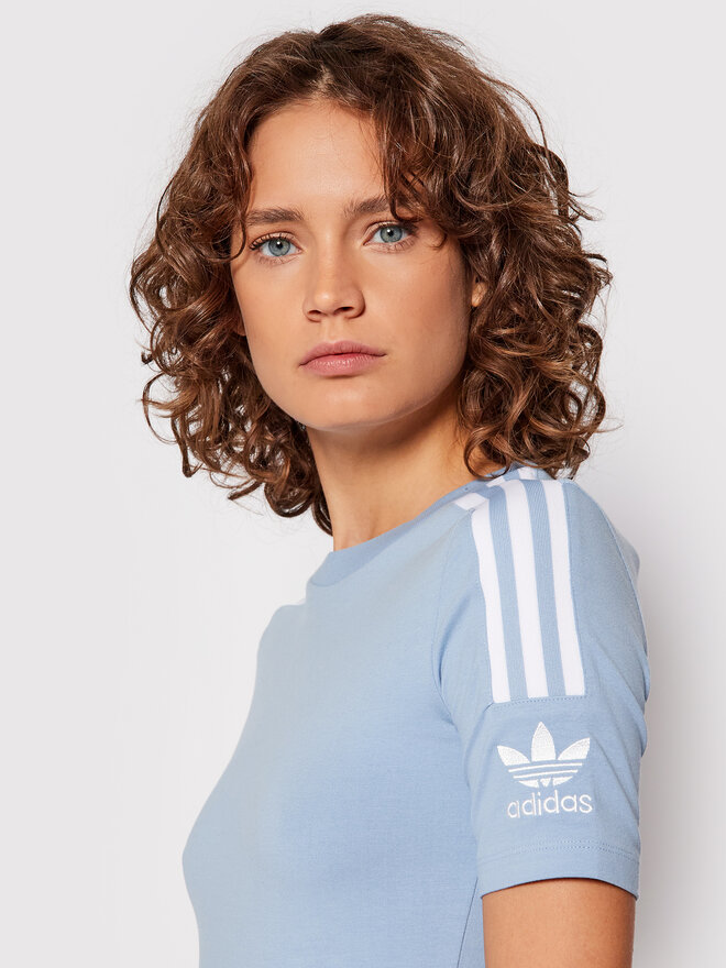 adidas adidas Marškinėliai H33545 Žydra Tight Fit