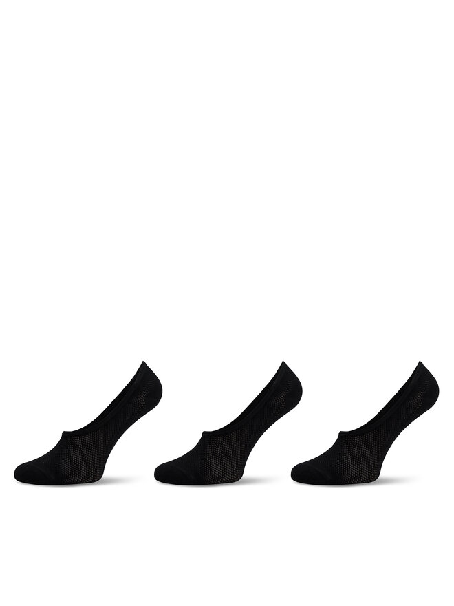 Jenny Fairy 3 pares de calcetines tobilleros para mujer Jenny Fairy 4WB-001-SS24 Negro