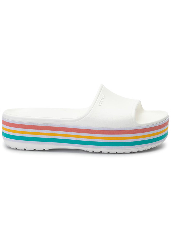 Crocs Pantoletten Crocs Cb Platform Bld Color Slide 205693 Weiß