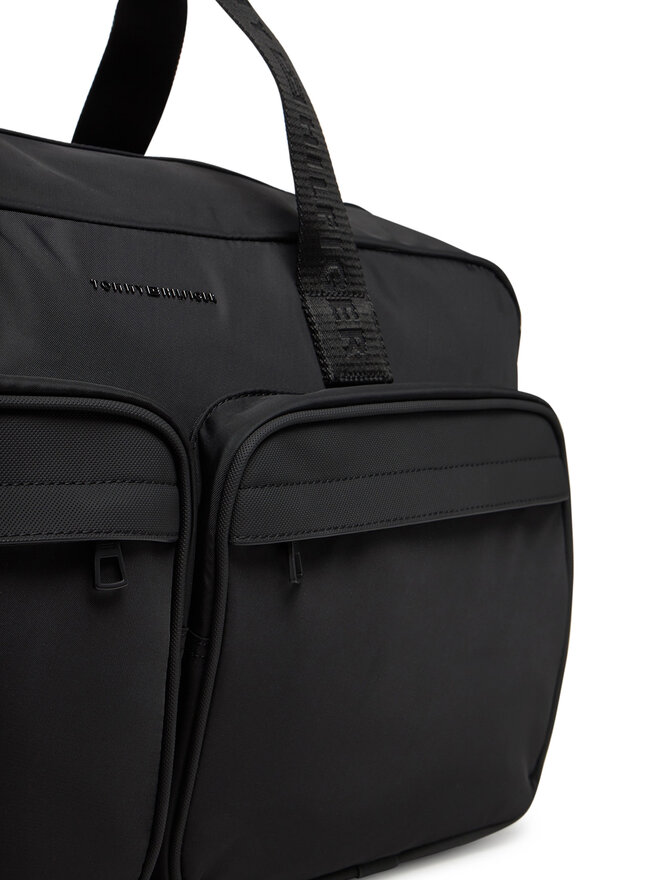 Tommy Hilfiger Torbica Tommy Hilfiger Th Repreve Duffle AM0AM13362 Črna