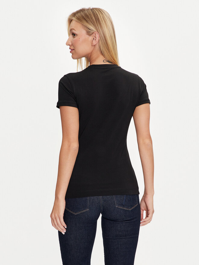 Guess Guess Футболка Triangle Leo W4YI40 J1314 Чорний Slim Fit