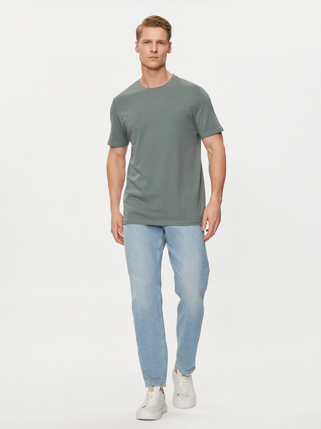 4F 4F T-Shirt 4FWSS24TTSHM1283 Πράσινο Regular Fit