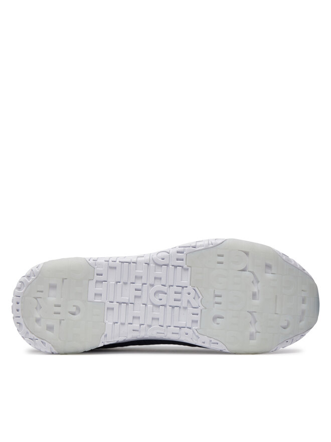 Tommy Hilfiger Снікерcи Tommy Hilfiger Corporate Knit Rib Runner FM0FM02838 Cиній