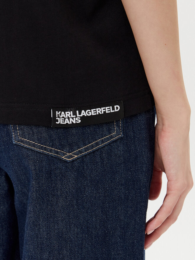 Karl Lagerfeld Jeans Karl Lagerfeld Jeans T-Shirt A2W17077 Μαύρο Regular Fit