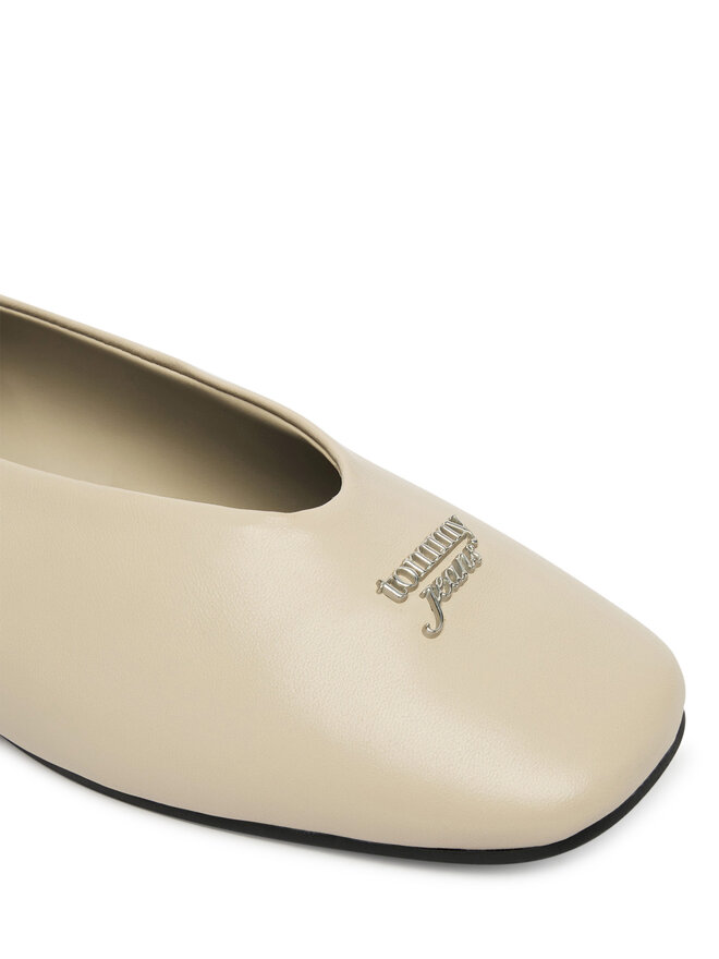 Tommy Jeans Ballerinas Tommy Jeans Tjw Ballerina With Laces EN0EN02939 Écru