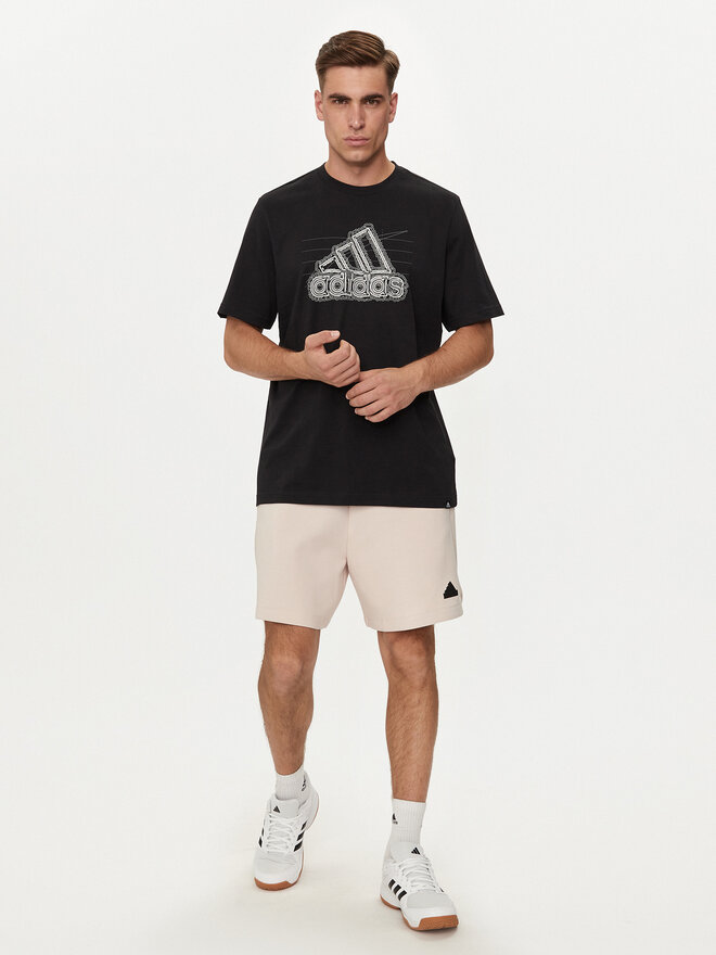 adidas adidas Marškinėliai Growth Badge Graphic IN6258 Juoda Regular Fit