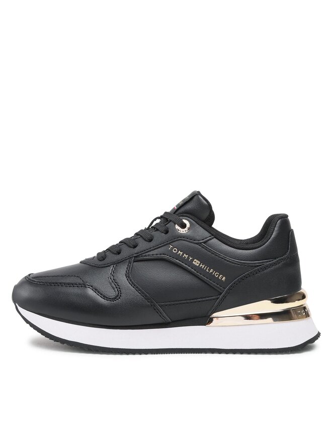 Tommy Hilfiger Sneakersy Tommy Hilfiger Elevated Feminine Leather Runner FW0FW07108 Čierna