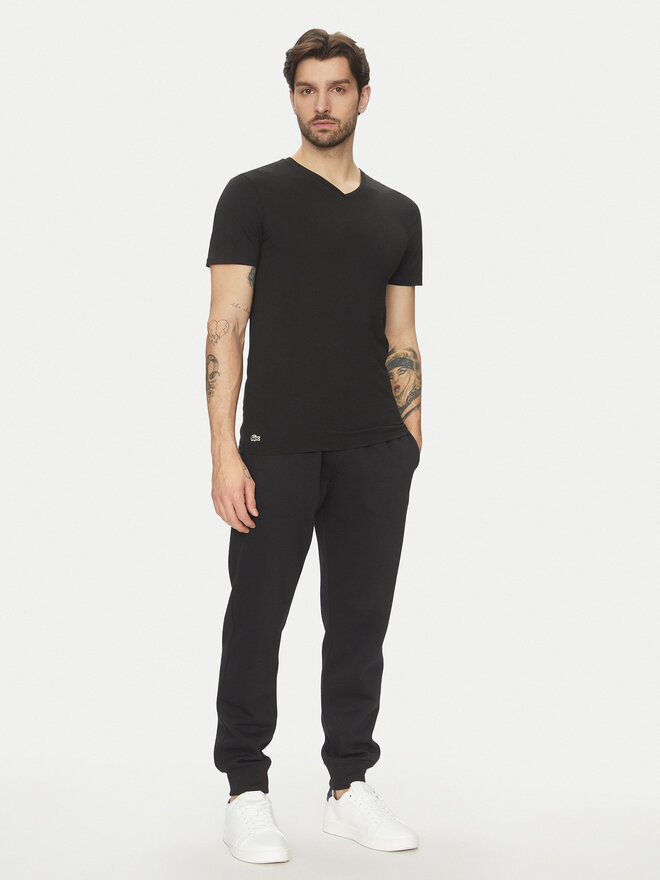 Lacoste Lacoste Σετ 3 T-Shirts TH9008 Μαύρο Slim Fit