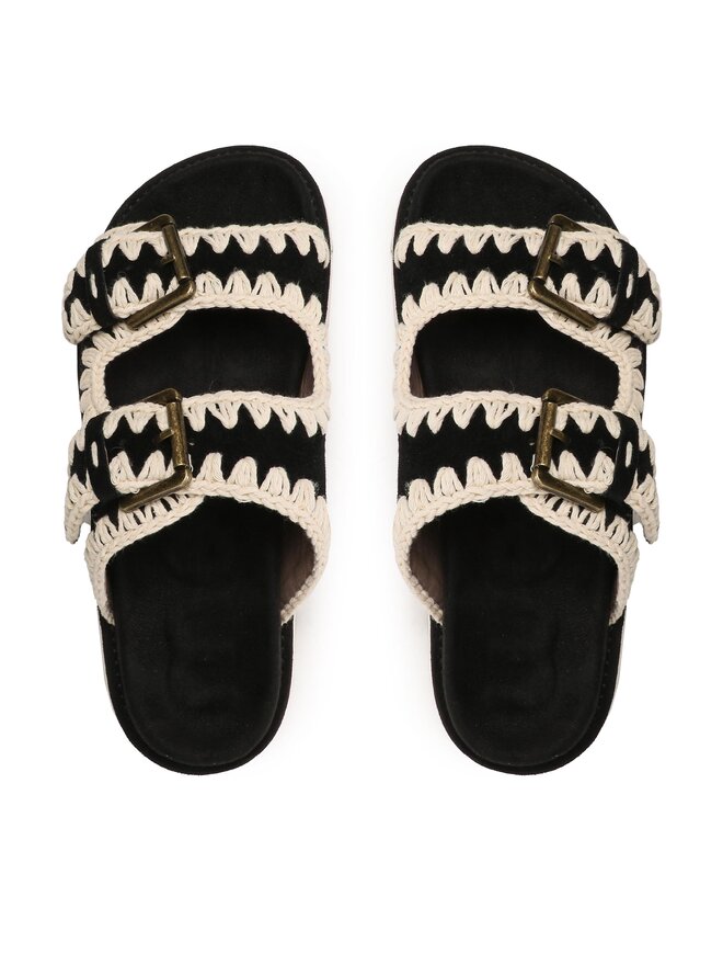 Mou Iešļūcenes Mou New Bio With Buckles SW461005A Melns