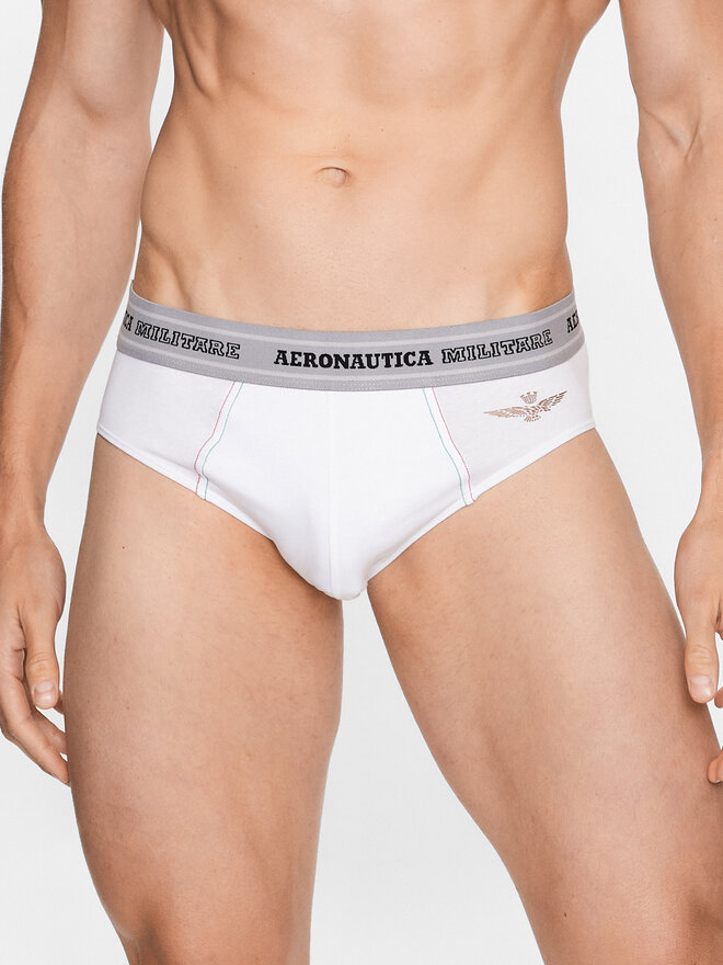 Aeronautica Militare Aeronautica Militare Σετ σλιπ 2 τμχ. AM1USL001 Λευκό