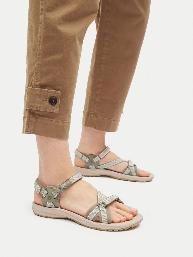 Jack Wolfskin Sandály Jack Wolfskin Lakewood Ride Sandal M 4019041 Béžová