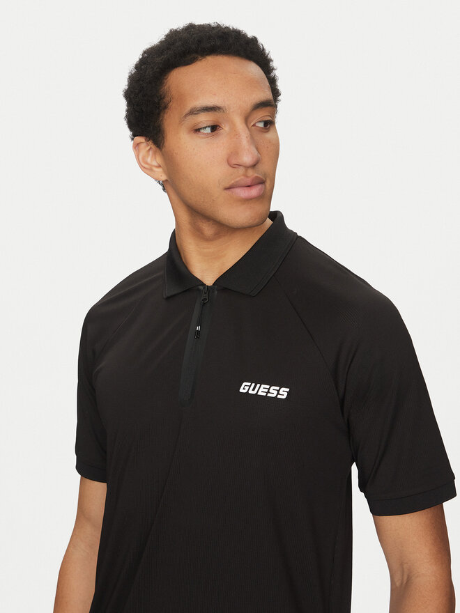 Guess Guess Polo marškinėliai Z5GP00 KCQU2 Juoda Slim Fit