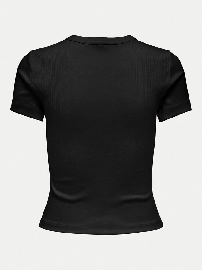 ONLY ONLY Marškinėliai Val 15339774 Juoda Slim Fit