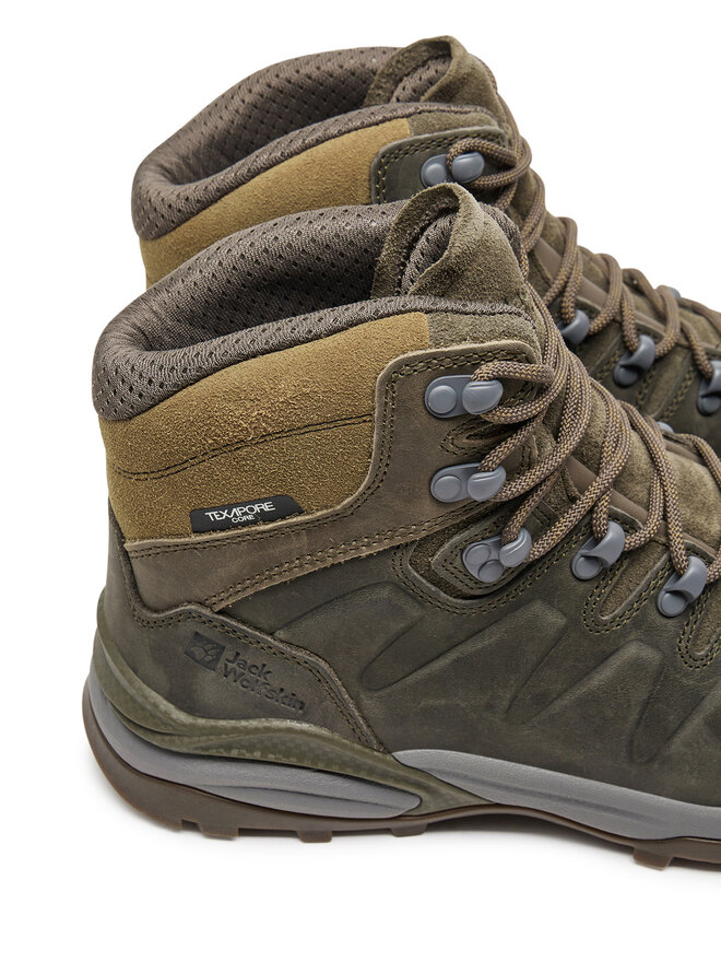 Jack Wolfskin Trekkingschuhe Jack Wolfskin Refugio Prime Texapore Mid M 4059691 Braun