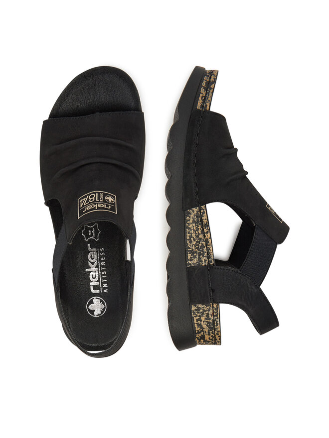 Rieker Sandalen Rieker 64463-01 Schwarz
