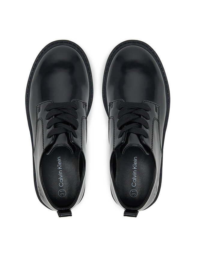 Calvin Klein Oxfords Calvin Klein Low Cut Lace-Up Shoe V3X4-83182-1453 S Μαύρο