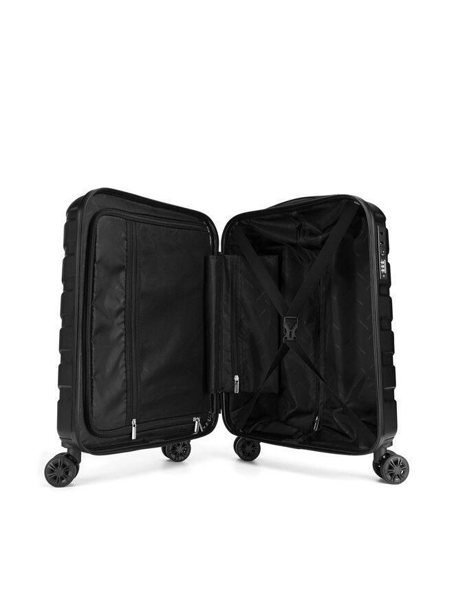 Gino Rossi Valiză de cabină Gino Rossi GIN-S-001-05-BLACK Negru
