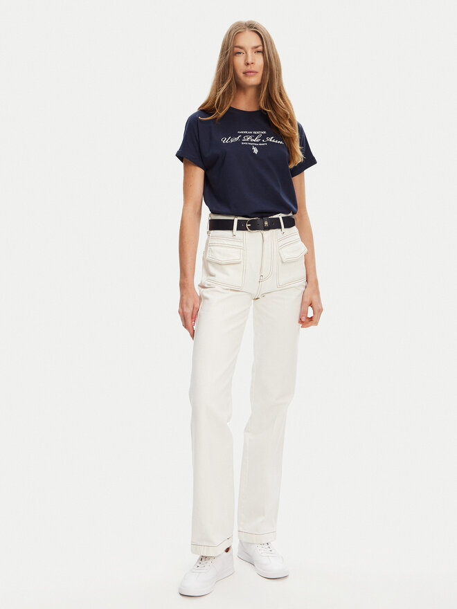 U.S. Polo Assn. U.S. Polo Assn. Marškinėliai WUP1363 Tamsiai mėlyna Regular Fit