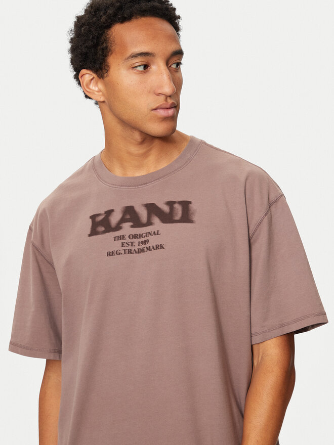 Karl Kani Karl Kani Marškinėliai Retro Sprayed 60300094 Smėlio Regular Fit
