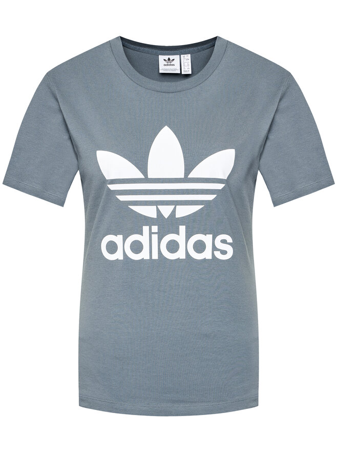 adidas adidas Футболка adicolor Classics Trefoil GN2903 Сірий Regular Fit