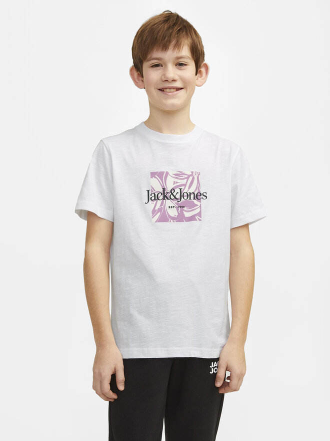 Jack&Jones Junior Jack&Jones Junior Marškinėliai Lafayette 12253973 Balta Standard Fit