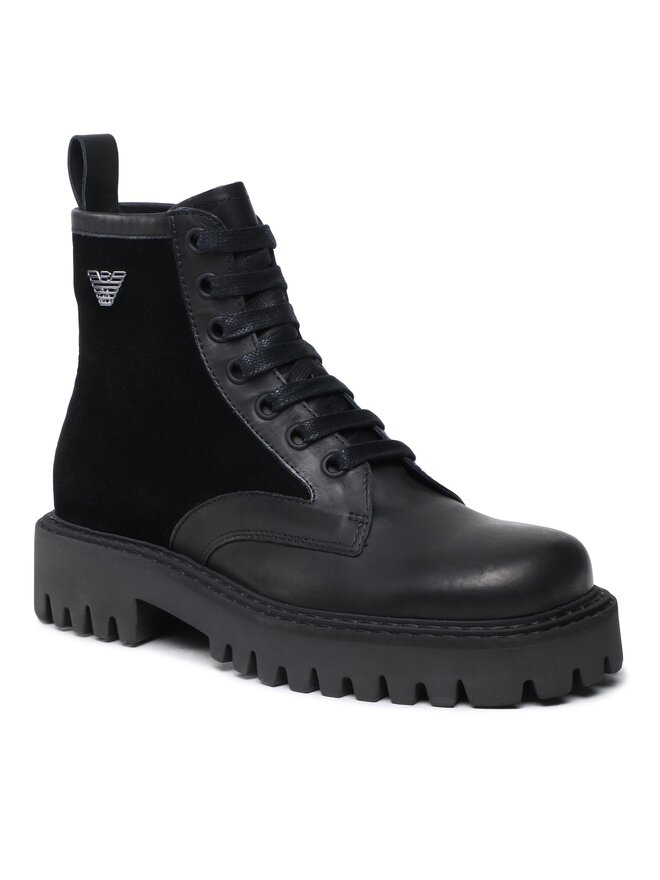 Emporio Armani Bakancs Emporio Armani X4M383 XN630 K001 Fekete