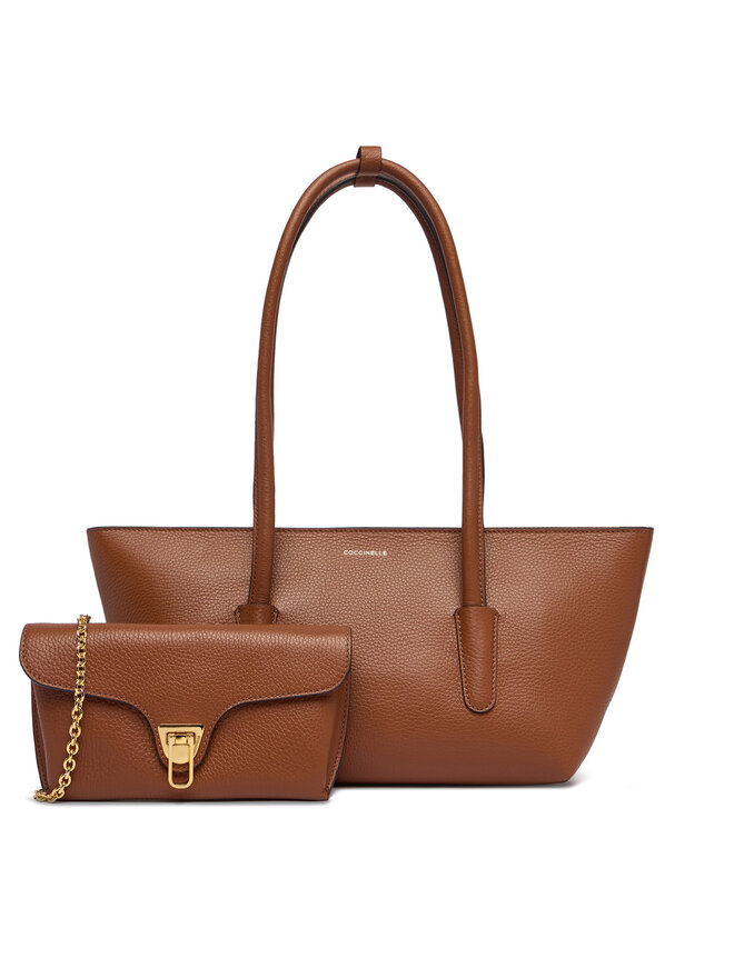 Coccinelle Сумка Coccinelle T8A Coccinelle Double Beat E1 T8A 11 03 01 Коричневий