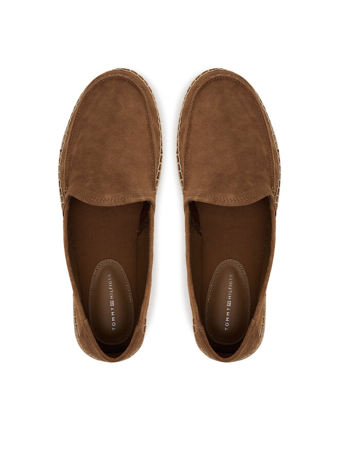 Tommy Hilfiger Espadrile Tommy Hilfiger Hilfiger Flex Espa Suede Loafer FM0FM05392 Smeđa