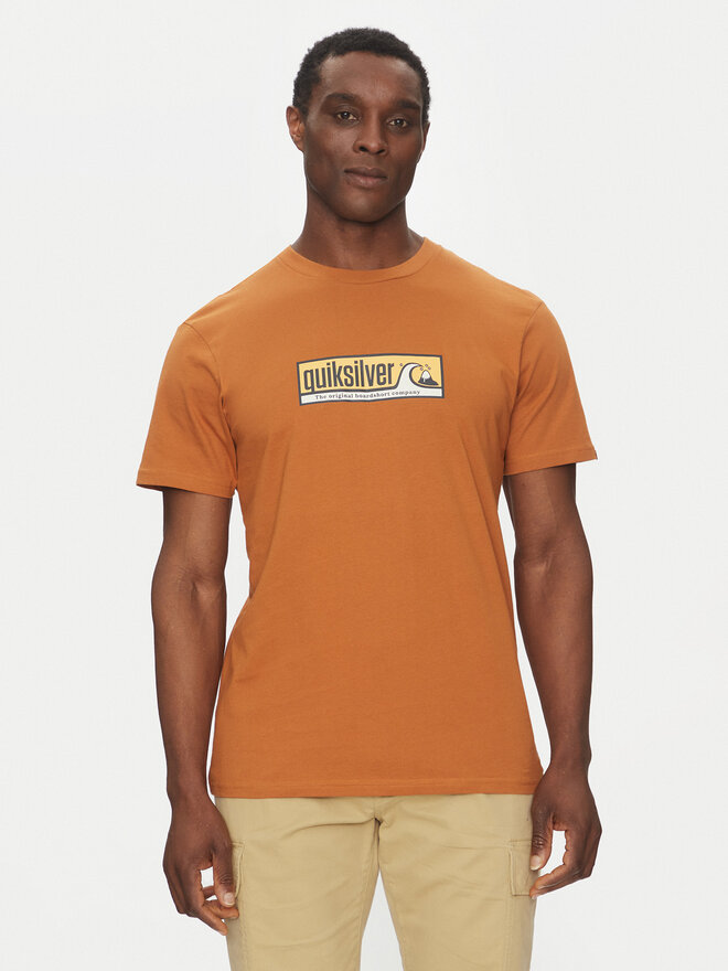 Quiksilver Quiksilver Marškinėliai EQYZT08040 Ruda Regular Fit