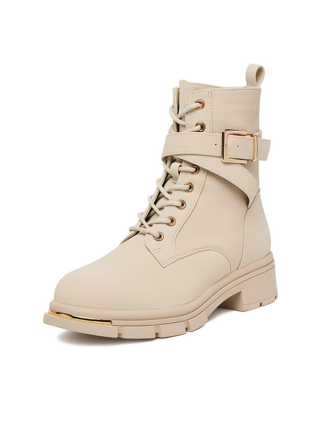 DeeZee Schnürschuhe DeeZee 60187-1 Écru