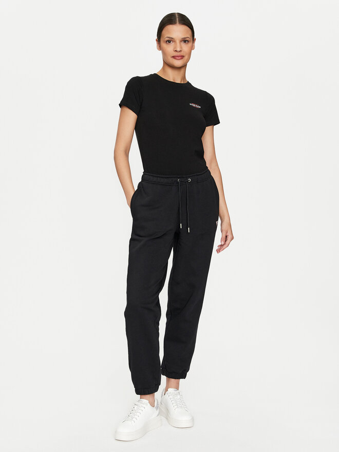 Guess Jeans Guess Jeans Marškinėliai W4YI02 J1314 Juoda Slim Fit