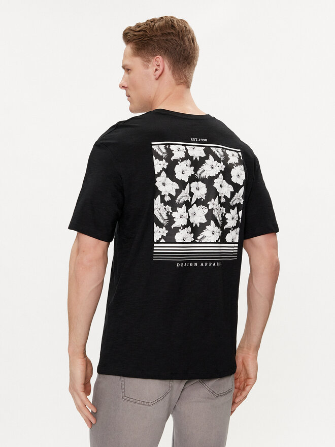 Jack&Jones Jack&Jones Majica Guru 12249187 Črna Relaxed Fit