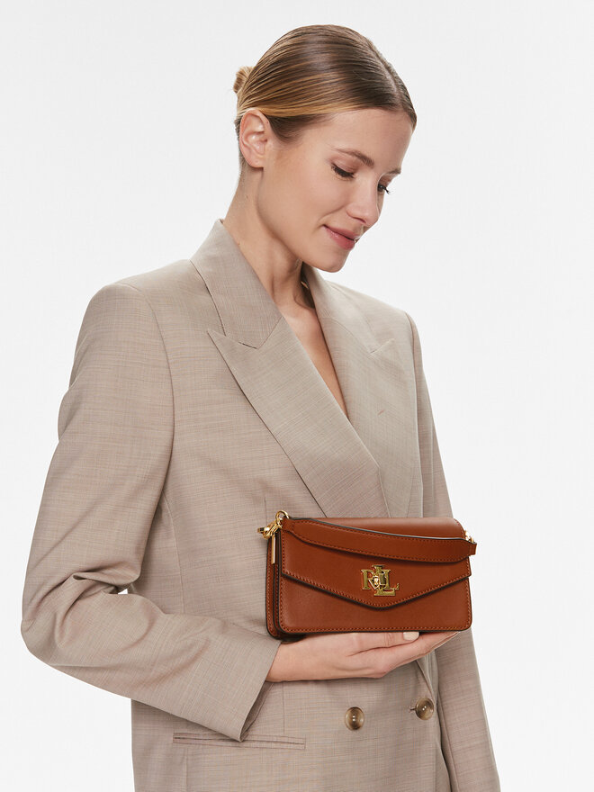 LAUREN RALPH LAUREN Torebka Lauren Ralph Lauren Tayler 19 431876437002 Brązowy