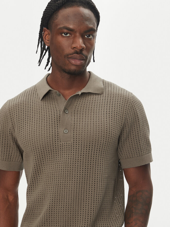 Lindbergh Lindbergh Poloshirt 30-804126 Beige Relaxed Fit
