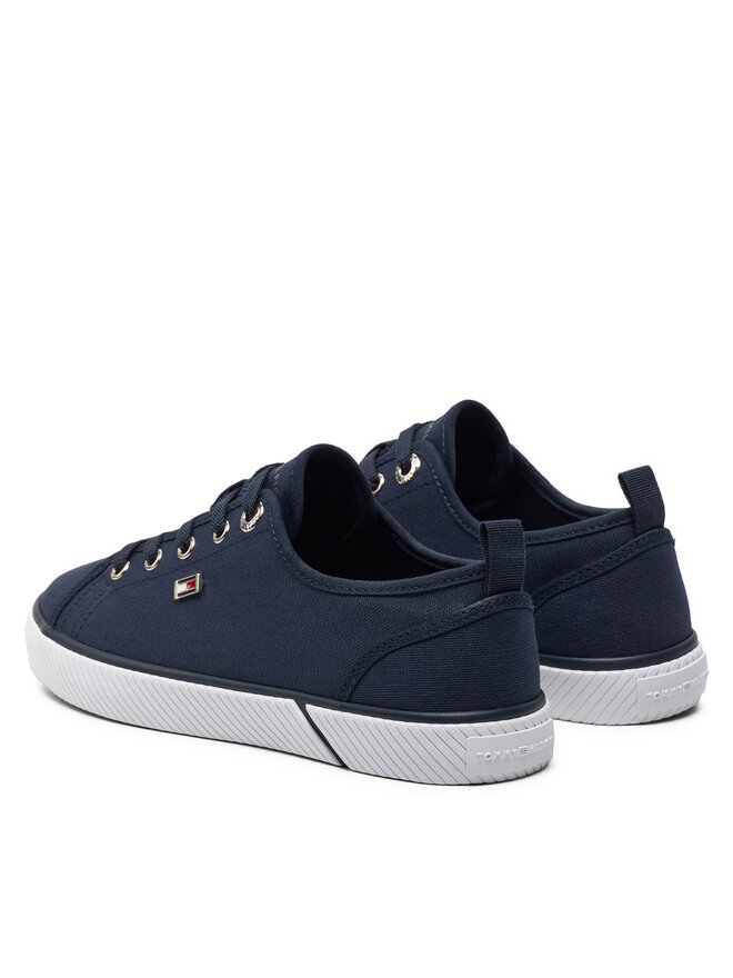 Tommy Hilfiger Tenisky Tommy Hilfiger Vulc Canvas Sneaker FW0FW08063 Tmavomodrá