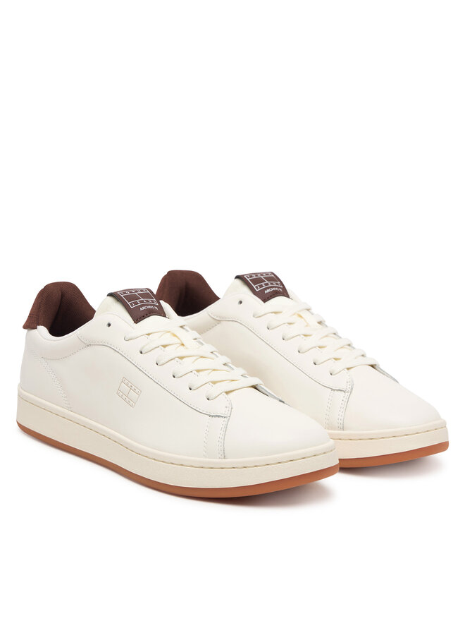 Tommy Jeans Sneakers Tommy Jeans Archive '98 Leather Court EM0EM01791 Creme