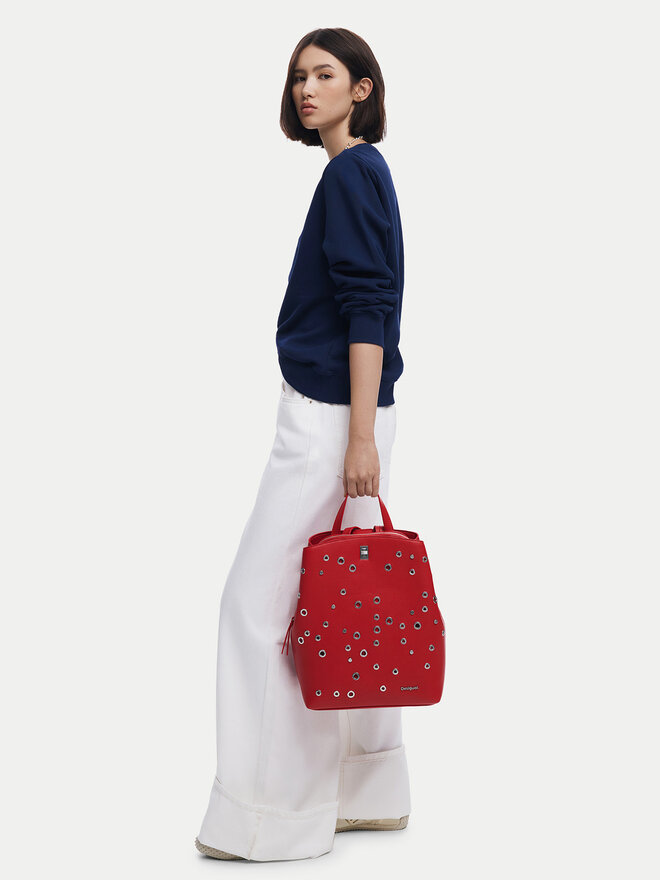 Desigual Plecak Desigual Rebel Sumy Red 25SAKP31 Czerwony